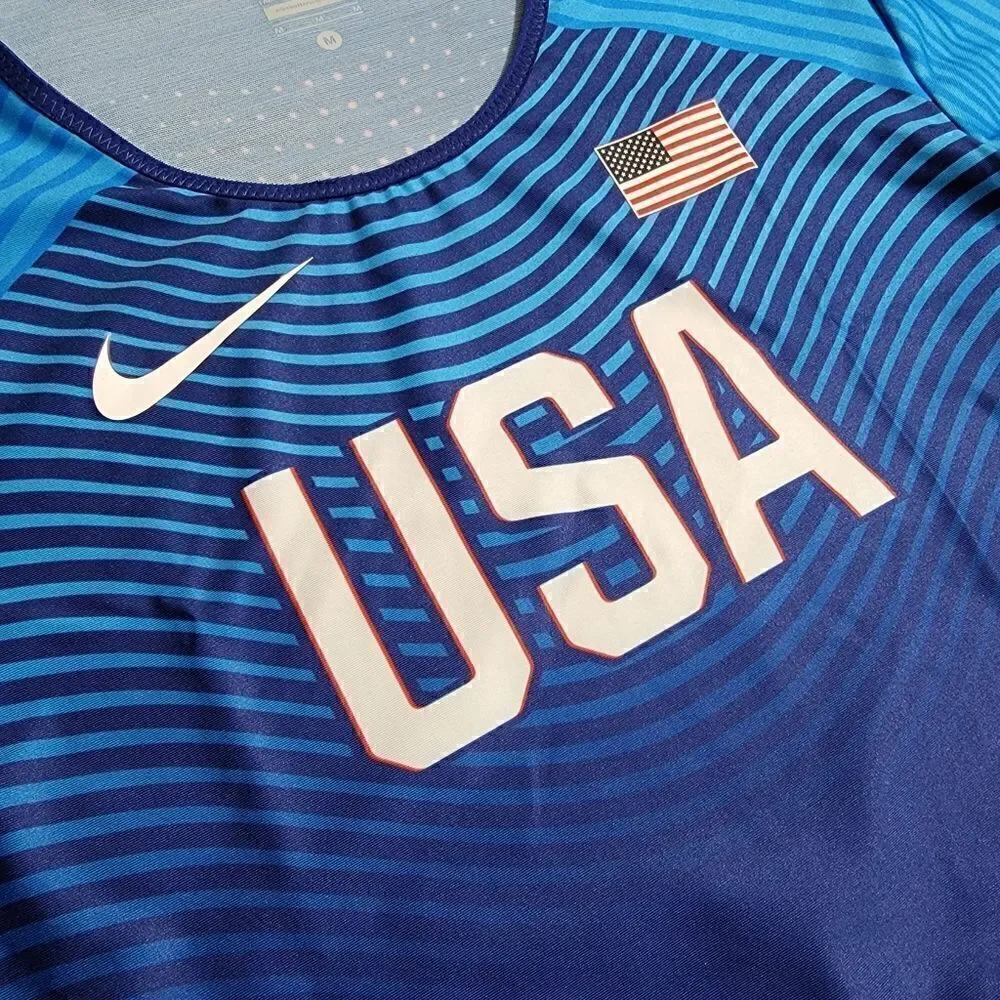 Nike Vapor Elite Pro USA Team Allyson Felix Track And Field Running Top Singlet